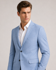 BRAVON Men's Light Blue Premium Blazer