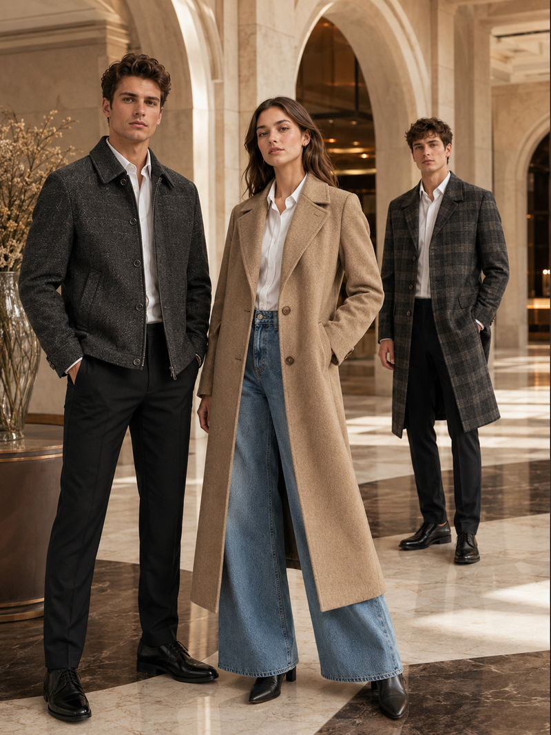 Casual coat outfit detail